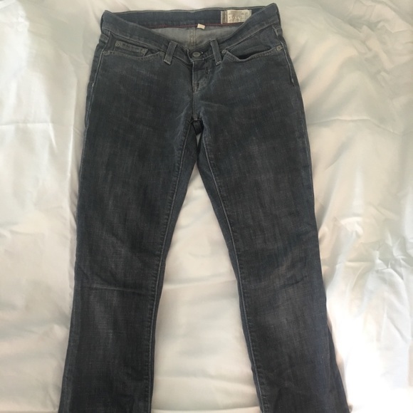 Gap Jeans Straight Leg Stretch Darker Gray Size 2R - Picture 4 of 8